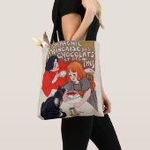 フランスのチョコレートパーティー Steinlen アート トートバッグ (クローズアップ)