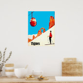 フランスのティニュスでスキー場を提供 ポスター (キッチン)