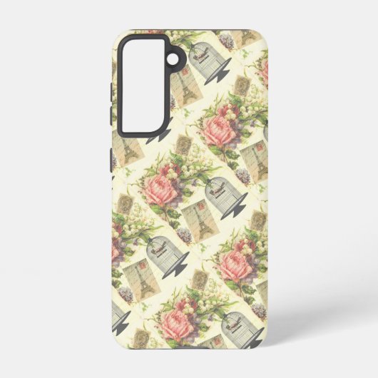 フランスのテーマヴィンテージ SAMSUNG GALAXYケース (裏面)