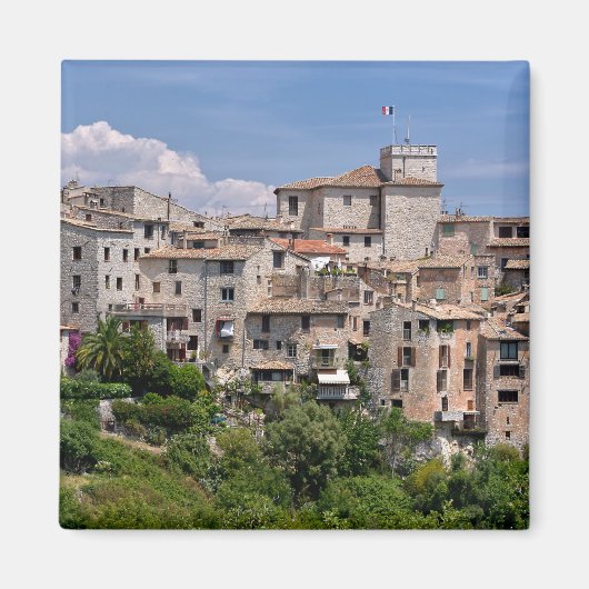 フランスのトゥレット・シュル・ルー村 マグネット (正面)