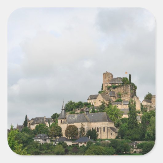 フランスのトゥレンネ村 スクエアシール (正面)