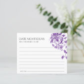 フランスのトワール フローラル ブライダル シャワー デート ナイト アイデア (スタンド正面)