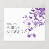 フランスのトワール フローラル ブライダル シャワー デート ナイト アイデア (裏面)