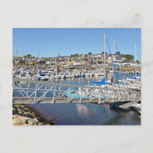 フランスのドゥアルネネス港 シーズンポストカード (正面)