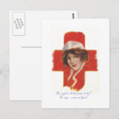 フランスのナース ポストカード (正面/裏面)