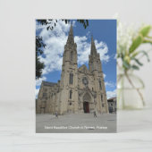 フランスのニムスにある聖ボーディラス教会 シーズンカード (スタンド正面)