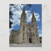 フランスのニムスにある聖ボーディラス教会 シーズンポストカード (正面)