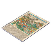 フランスのニュールンベルク年代記1493中世の古書 ノートブック (左側)