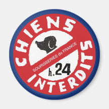 フランスのネズミ屋外装飾 "Chiens Interdits h.24"