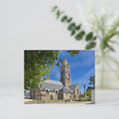 フランスのノイルムティエ・アン・リル教会 シーズンポストカード (スタンド正面)