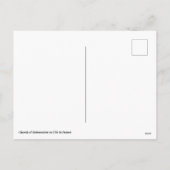 フランスのノイルムティエ・アン・リル教会 シーズンポストカード (裏面)