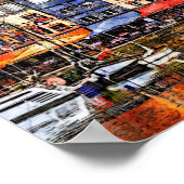 フランスのノルマンディにあるオンフルール港の水辺。 ポスター (角)