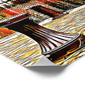 フランスのノルマンディにあるオンフルール港の水辺。 ポスター (角)