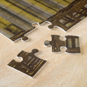 フランスのノルマンディにあるゴシック建築の大聖堂。 ジグソーパズル (側面)