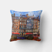 フランスのノルマンディにあるホンフルール港。 クッション (裏面)