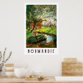 フランスのノルマンディの村 ポスター (キッチン)