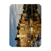 フランスのノルマンディの近くのホーンフルール マグネット (縦)