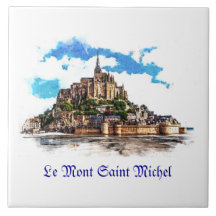 フランスのノルマンディーのモン・サン・ミシェル。