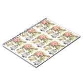 フランスのノートからポストカード ノートブック (左側)