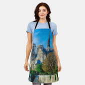 フランスのノートルダム エプロン (着用した状態)