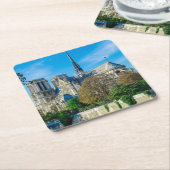 フランスのノートルダム スクエアペーパーコースター (アングル)