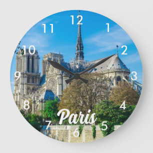 フランスのノートルダム ラージ壁時計
