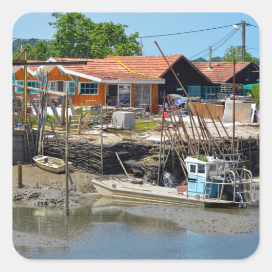 フランスのハガキのラテスト・デ・ブチ港 スクエアシール (正面)