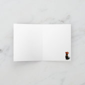 フランスのハロウィーンのマリー・アントワネット女王 サンキューカード (内部)