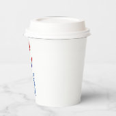 フランスのバラの旗カスタマイズ 紙コップ (左)