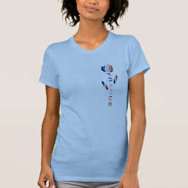 フランスのバラの旗 Tシャツ