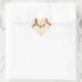 フランスのバラスワッグ ハートシール (バッグ)