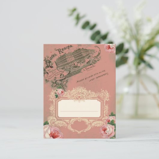 フランスのバラ – はがき (スタンド正面)