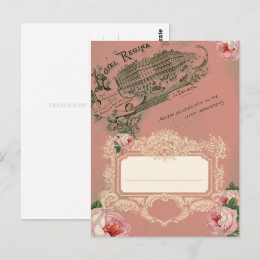 フランスのバラ – はがき (正面/裏面)