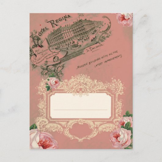 フランスのバラ – はがき (正面)