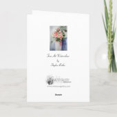 フランスのバラ-ファインアートグリーティングカード カード (裏面)