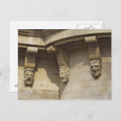 フランスのパリにあるポンヌフ橋の上のガルゴイル ポストカード (正面/裏面)