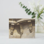 フランスのパリにあるポンヌフ橋の上のガルゴイル ポストカード (スタンド正面)