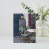 フランスのパリのカフェ席 ポストカード (スタンド正面)