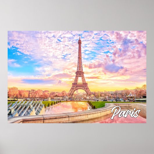 フランスのパリの美しい午後 ポスター (正面)