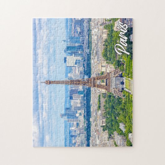 フランスのパリの美しい日 ジグソーパズル (縦)