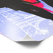 フランスのパリを表示して日付写真を保存 フォトプリント (角)