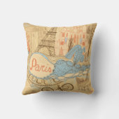 フランスのパリ クッション (裏面)