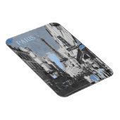 フランスのパリ、ブルーのヒント マグネット (右側)