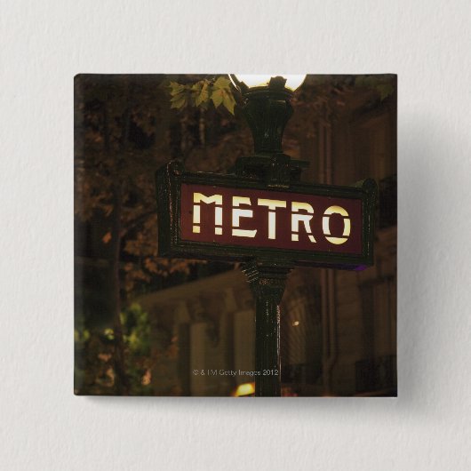 フランスのパリ。 缶バッジ (正面)