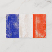 フランスのパンチカードの旗 ロイヤリティカード (正面)