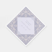 フランスのビクトリアンエレガント結婚ヴィンテージ スタンダードランチョンナプキン (角)