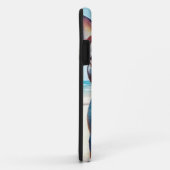 フランスのビーチのブルドッグ、犬の恋人のための夏の贈り物 Case-Mate iPhoneケース (裏面/右)