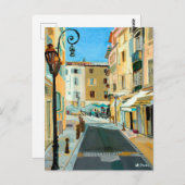 フランスのファインアート旧油絵を描感象派 ポストカード (正面/裏面)