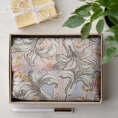 フランスのファッションと花の切り離しティッシュペーパー 薄葉紙 (ギフト)