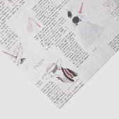 フランスのファッションアールデコオートクチュールヴィンテージ 薄葉紙 (詳細)